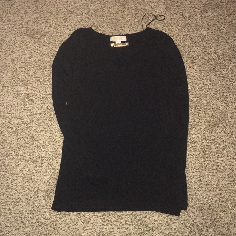 Micheal Kors all black long sleeve dress shirt